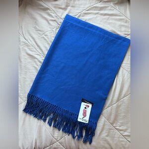 NWT - royal blue cashmere scarf